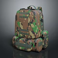 Tactical Camouflage Backpack With Multiple Pockets And Adjustable Straps For Outdoor Activities