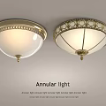 Luxurious Classic Modern Retro Big Size Annular Ceiling Light With Elegant Design 3d model