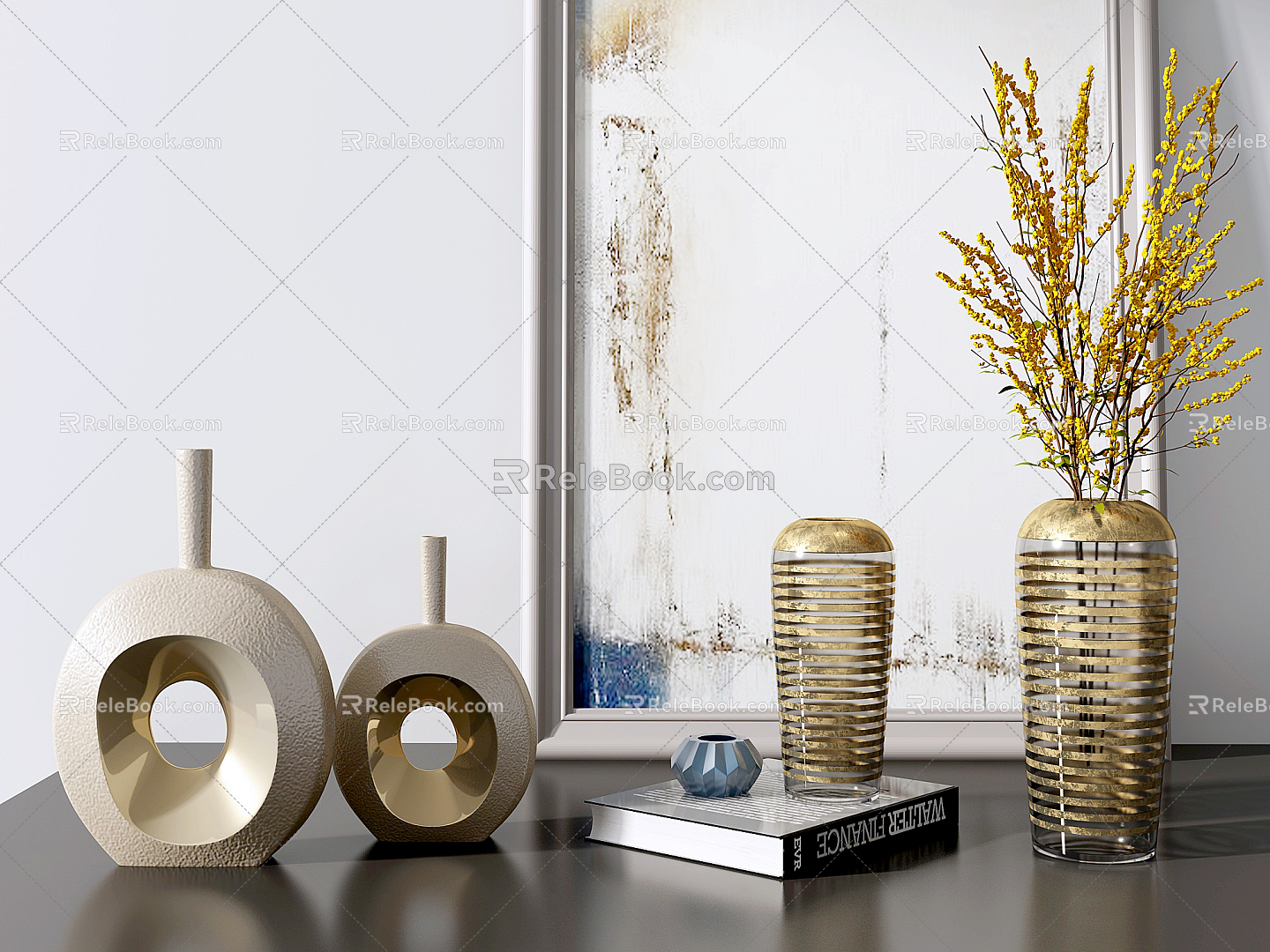 Modern vase ornaments 3d model