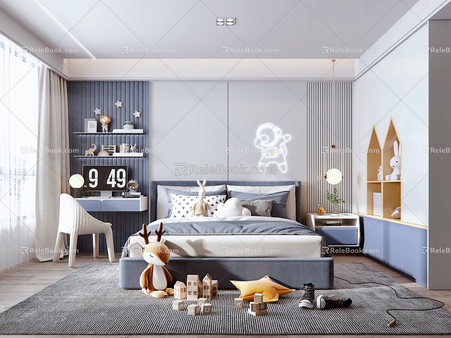 Modern Children's Room 3d model