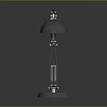 Modern Metal Desk Lamp With Adjustable Arm Round Shade Stable Base