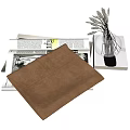 Elegant Minimalist Ornament Set With Brown Envelope Bag Newspapers Glass Vase And Dried Flowers