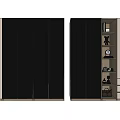 Modern Wardrobe Design With Black And Beige Doors Open Shelves And Storage Solutions