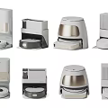 Various Modern Stylish Household Appliances With Different Designs And Metallic Accents For Home Use