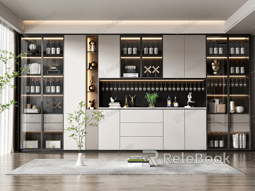 Modern Wine Cabinet model