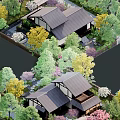 Serene Garden Path With Stepping Stones Stone Lantern Gravel Moss And Lush Foliage