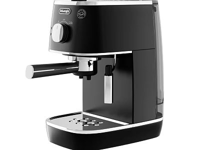 Modern Black Espresso Coffee Machine With Manual Operation For Home Kitchen 3d model