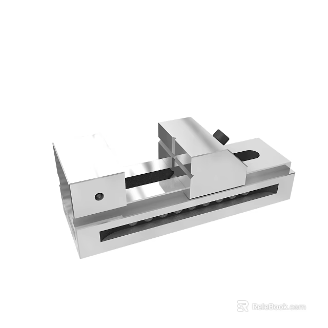 Heavy Duty Metal Bench Vise With Adjustable Jaw And Stable Base 3d model 