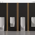 Modern urinal combination 3d model