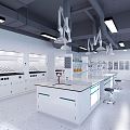 Modern Laboratory Laboratory Inorganic Pretreatment Room and Atomic Absorption Room 3d model