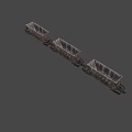 railway hopper car 3d model