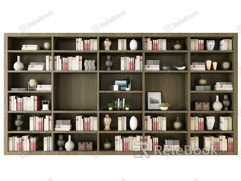 Modern Bookcase Bookshelf model