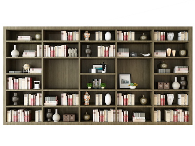 Modern Bookcase Bookshelf 3d model