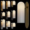 Modern Minimalist Wall Lamps In White Black And Gold For Home Decor