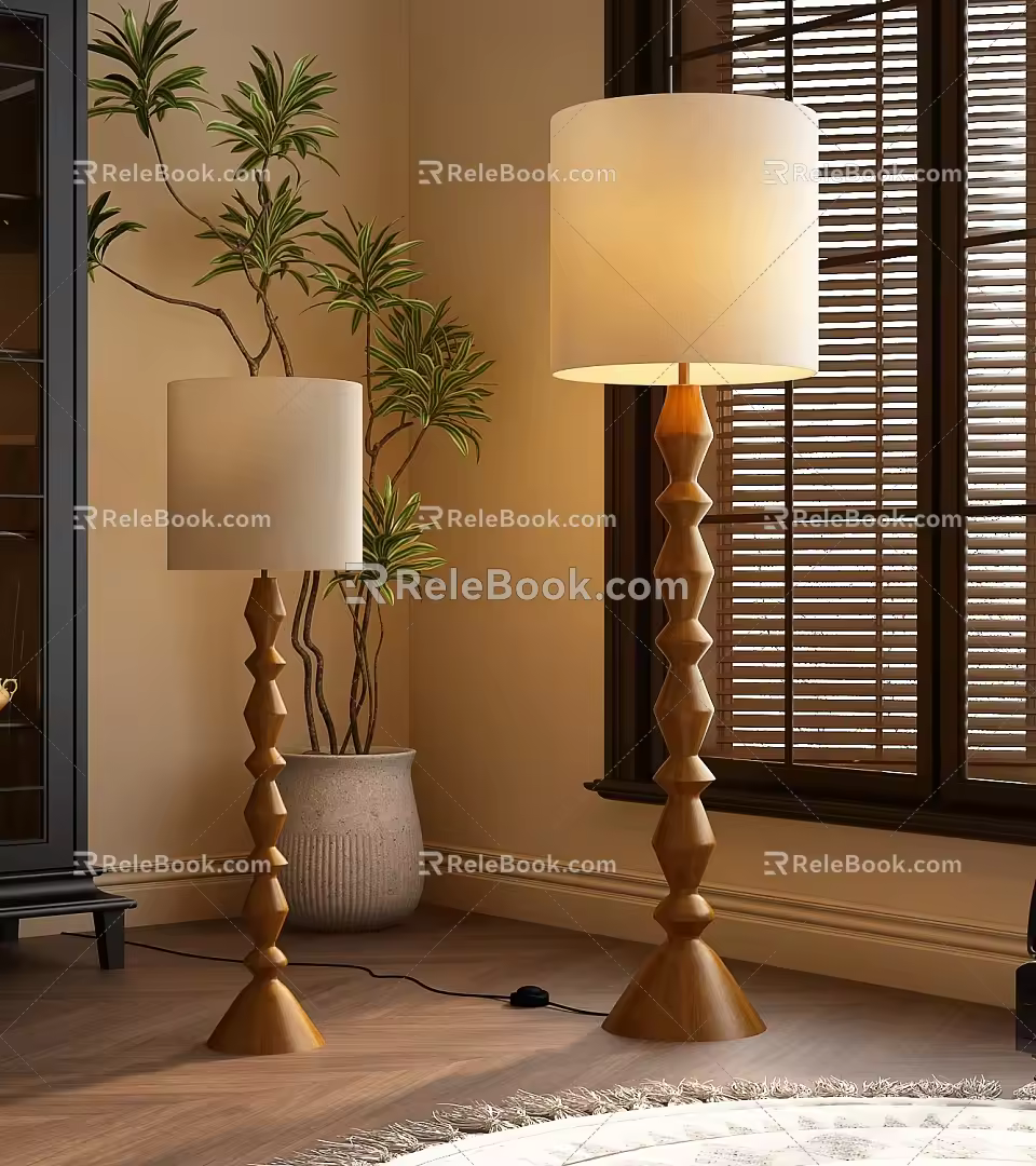 Modern Floor Lamp Italian Style Floor Lamp French Style Retro Floor Lamp 3d model