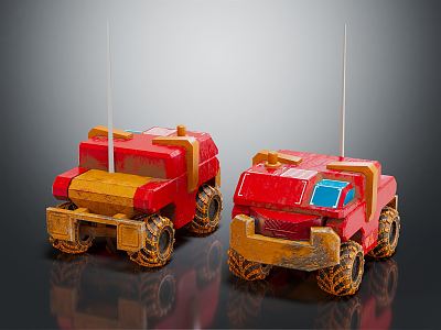 Modern remote control truck remote control truck 3d model