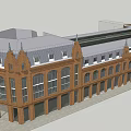 European Style Architecture With Red Brick Exterior Pointed Spires And Arched Windows