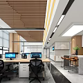 Modern Office Huawei Office Public Office Open Office 3d model