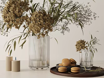 Modern ornaments combination 3d model
