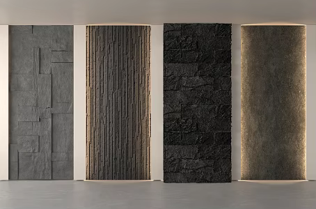 Modern Stone Background Wall Mao Stone Wall Rock Wall Culture Stone Wall Panel 3d model