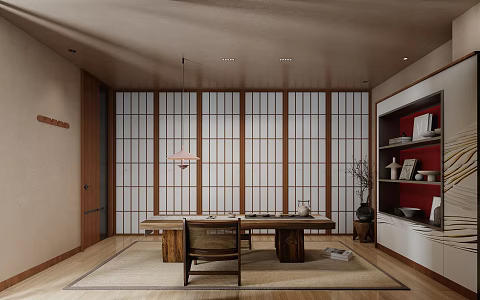 Quiet Tea Room 3d model