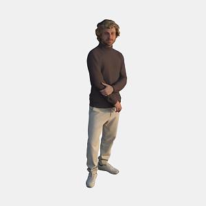 foreign men 3d model