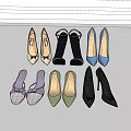 Colorful Women Shoes Collection With High Heels Sandals And Pointed Toe Styles