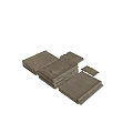 Stacked Papers Of Various Sizes With Textured Surfaces On Black Background