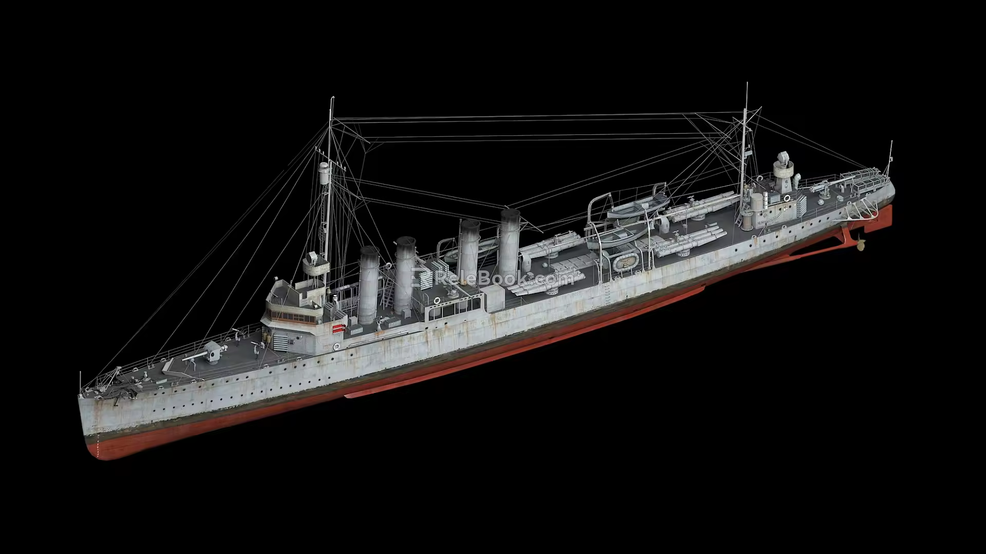 Modern Warship 3D Model 3d model