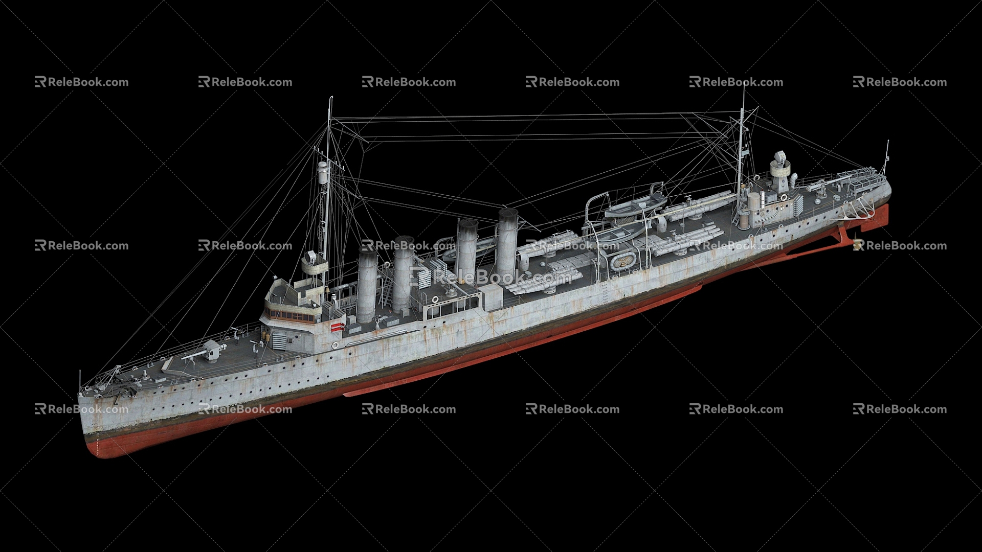 Modern Warship 3D Model 3d model