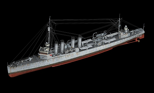 Modern Warship 3D Model 3d model