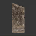 Natural Wood Like Stone Block With Brown Gray Textured Surface For Decorative Use
