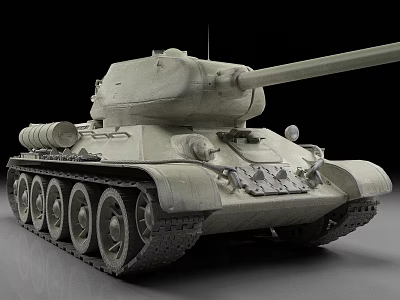 Classic Military Tank Featuring Turret Gun Barrel Tracked Wheels And Armor 3d model