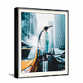 Modern Animal Painting Simple Blue Children's Room Animal Penguin Decorative Painting 3d model