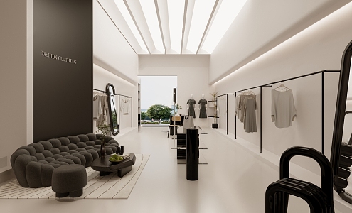 Modern Clothing Store 3d model