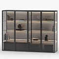 Modern Rimadesio Bookshelf Bookcase Display Cabinet 3d model