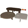 Modern Lema Coffee Table Square Coffee Table Round Coffee Table 3d model