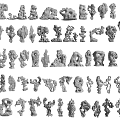 Artistic Stone and Wood Handcrafted Decorative Figurines With Various Designs