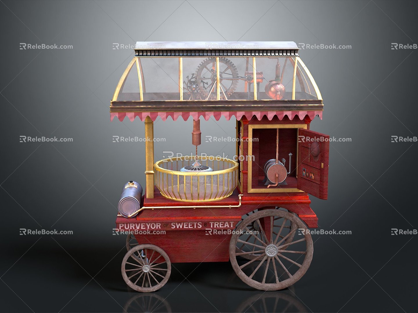 Food Truck Food Vending Vehicle Mobile Food Truck Mobile Vendor 3d model