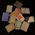 Vintage Books Collection With Assorted Colored Covers Different Styles And Stacked Together
