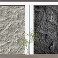 rubble background wall 3d model