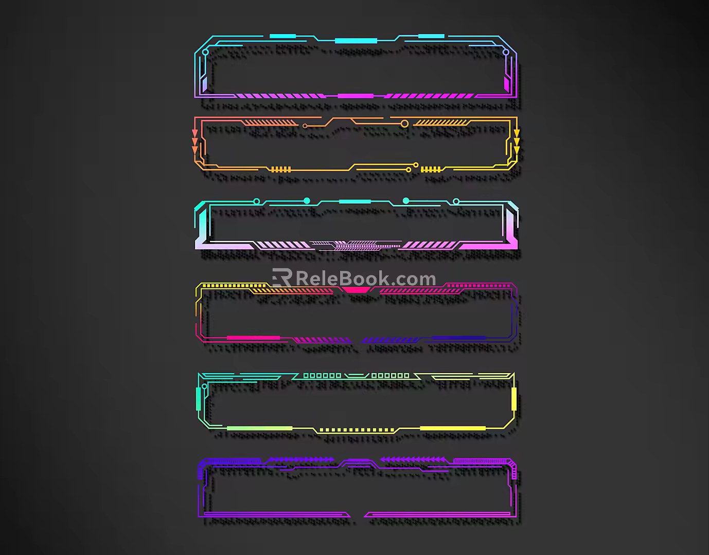 Modern science and technology lines science and technology lines modeling culture wall 3d model