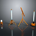 Commercial Portable Lighting Equipment In Orange With Various Tripod And Handheld Styles For Industrial Use
