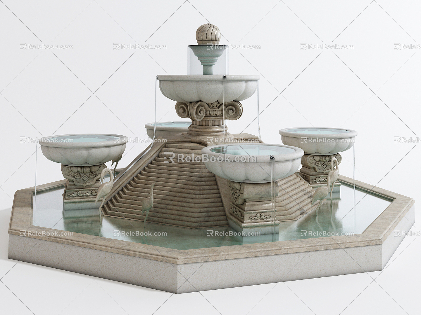 Jane's Fountain 3d model