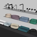 Modern wash basin 3d model