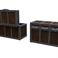 Wooden Storage Trunks With Metal Frames Lock In Open And Closed States For Daily Use