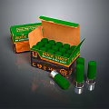 Bulk Shot BB Shot Shells in Green Box With Loose Ammunition Rounds