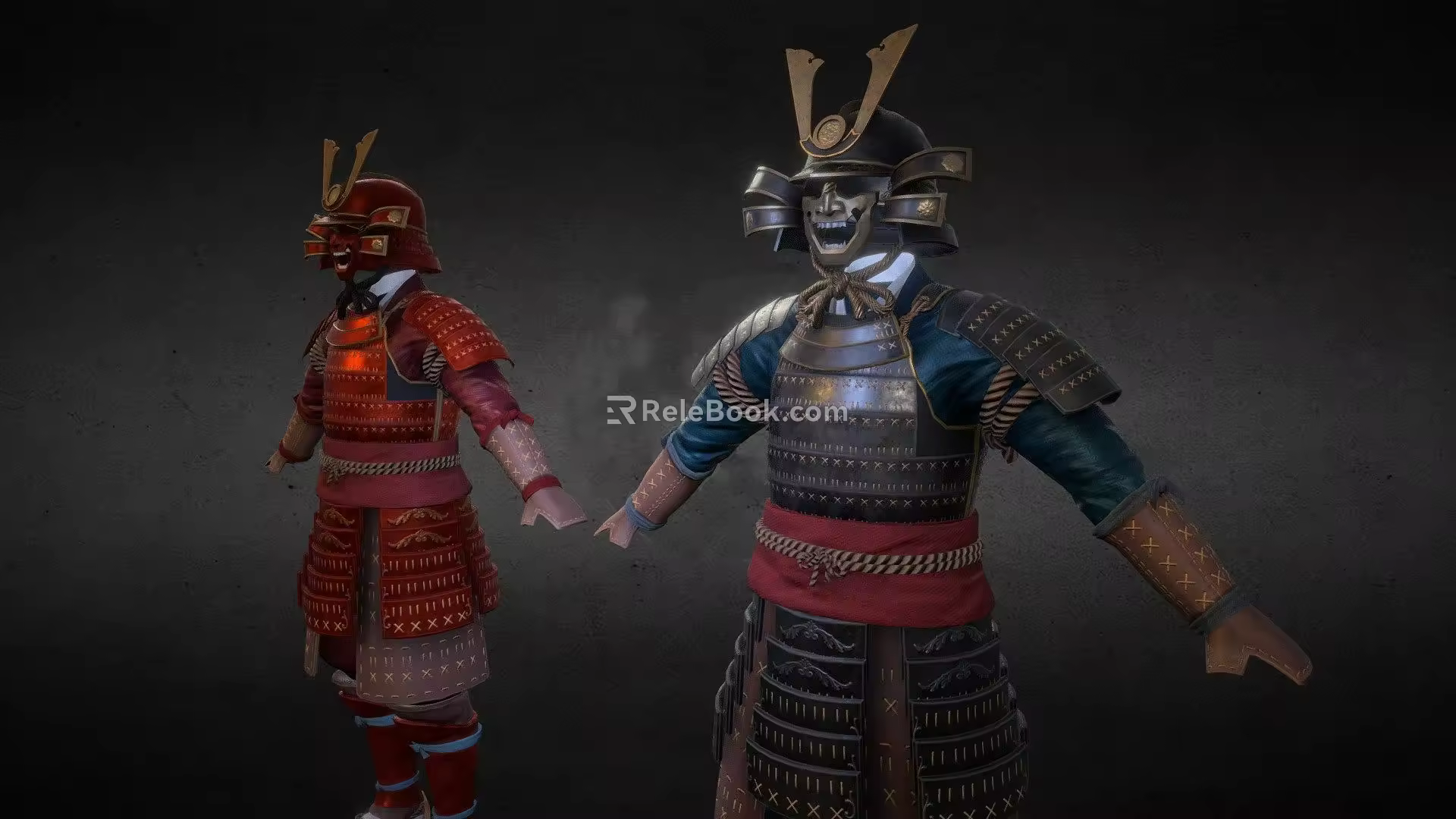 Weapons of the Japanese Samurai 3d model