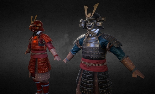 Weapons of the Japanese Samurai 3d model