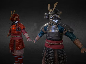 Weapons of the Japanese Samurai 3d model